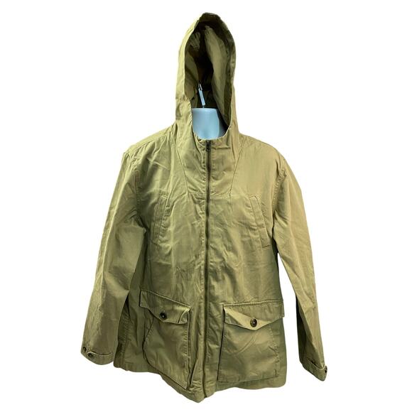 Gap Mens XXL Hooded Fatigue Tan Military Field Utility Chore Jacket 26x32 - Picture 1 of 10
